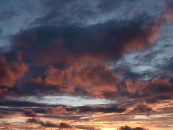 Low angle view of dramatic sky