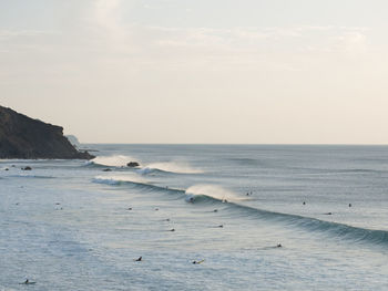 Scenic view of sea against sky