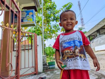 Little boy playing