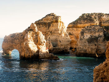 Famous rocks in lagos, portugal.