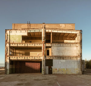 Exterior of building against clear sky