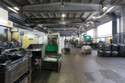 Interior of car factory