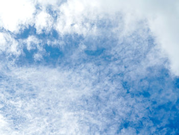 Low angle view of clouds in sky