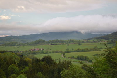 Scenic view of landscape against sky