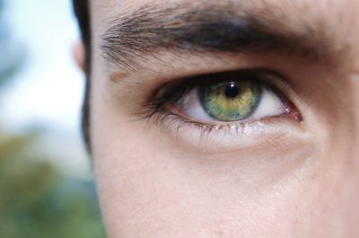 Close-up portrait of human eye