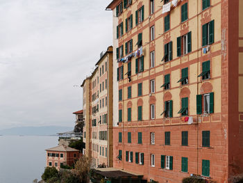 Low angle view of residential building