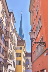 Low angle view of buildings against sky