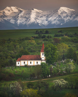 Springtime in the mountain villages near brasov.