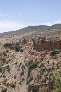 Aerial view of landscape against sky