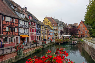 View of canal along buildings