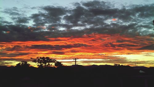 Scenic view of landscape against cloudy sky