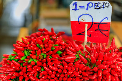 Close-up of food on table