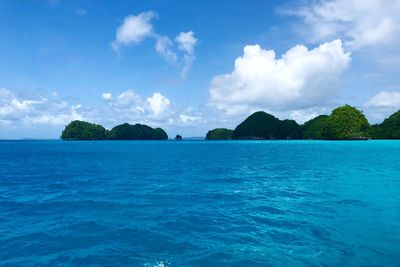 Panoramic view of sea against sky