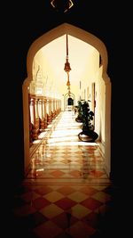Long empty corridor