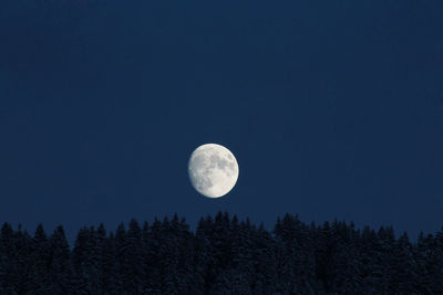 Scenic view of moon against sky at night