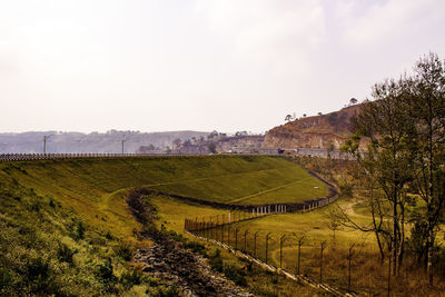 Scenic view of landscape against sky