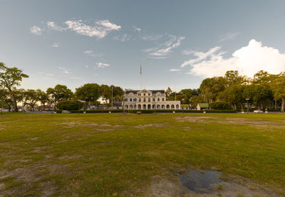 Built structure in park against sky