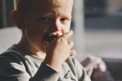 Portrait of cute boy