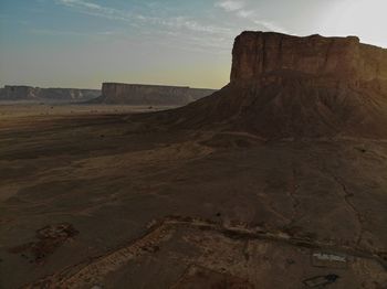 Rock formations in a desert