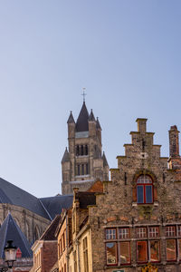 Low angle view of historic building against sky