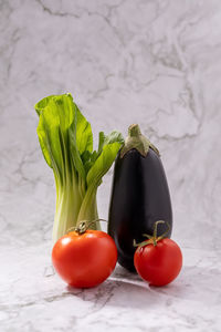 Close-up of vegetables on table