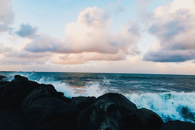 Scenic view of sea against sky