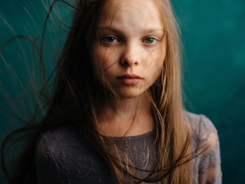 Close-up portrait of young woman