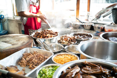 Man preparing food in kitchen