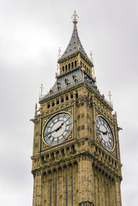 Low angle view of clock tower