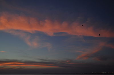 Scenic view of sky during sunset