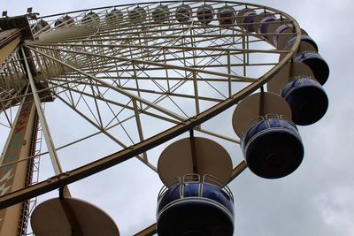 Low angle view of ferris wheel against sky