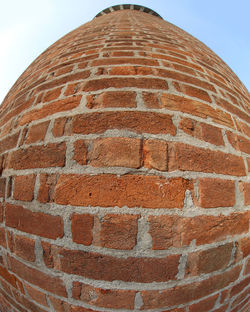 Low angle view of brick wall