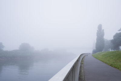 View of bridge over sea against sky