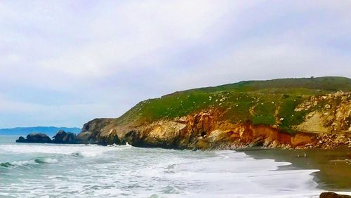 Scenic view of sea against sky