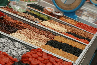 Various fruits for sale at market