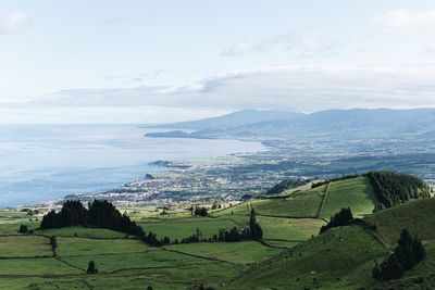 Scenic view of landscape against sky