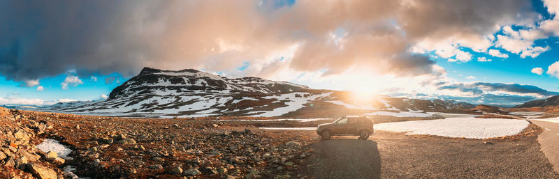 Panoramic view of landscape against sky