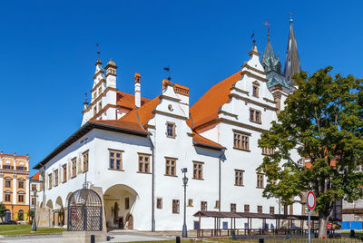 Old town hall on main square in levoca, slovakia