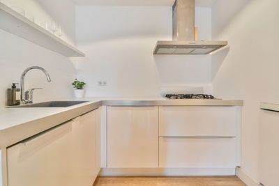 Empty kitchen in modern home