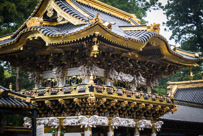 Low angle view of temple building