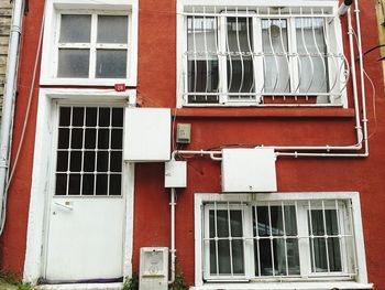 Low angle view of residential building