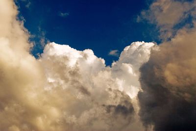 Low angle view of clouds in sky