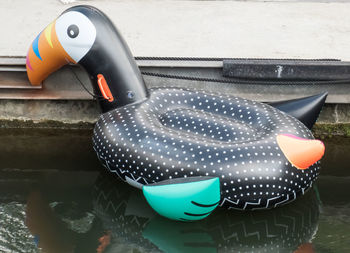 High angle view of illuminated lighting equipment