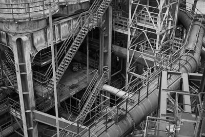 High angle view of construction site