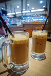 Close-up of drink on table