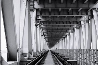 Railroad track at bridge