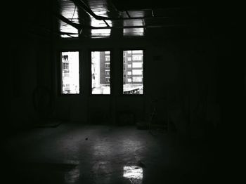 Interior of abandoned building