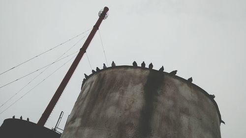 Low angle view of building against clear sky