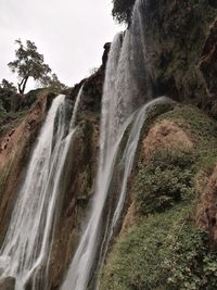 Scenic view of waterfall