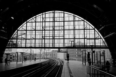 Railroad station platform